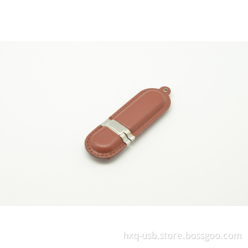 2014 Popular USB Flash Drive with Leather Material